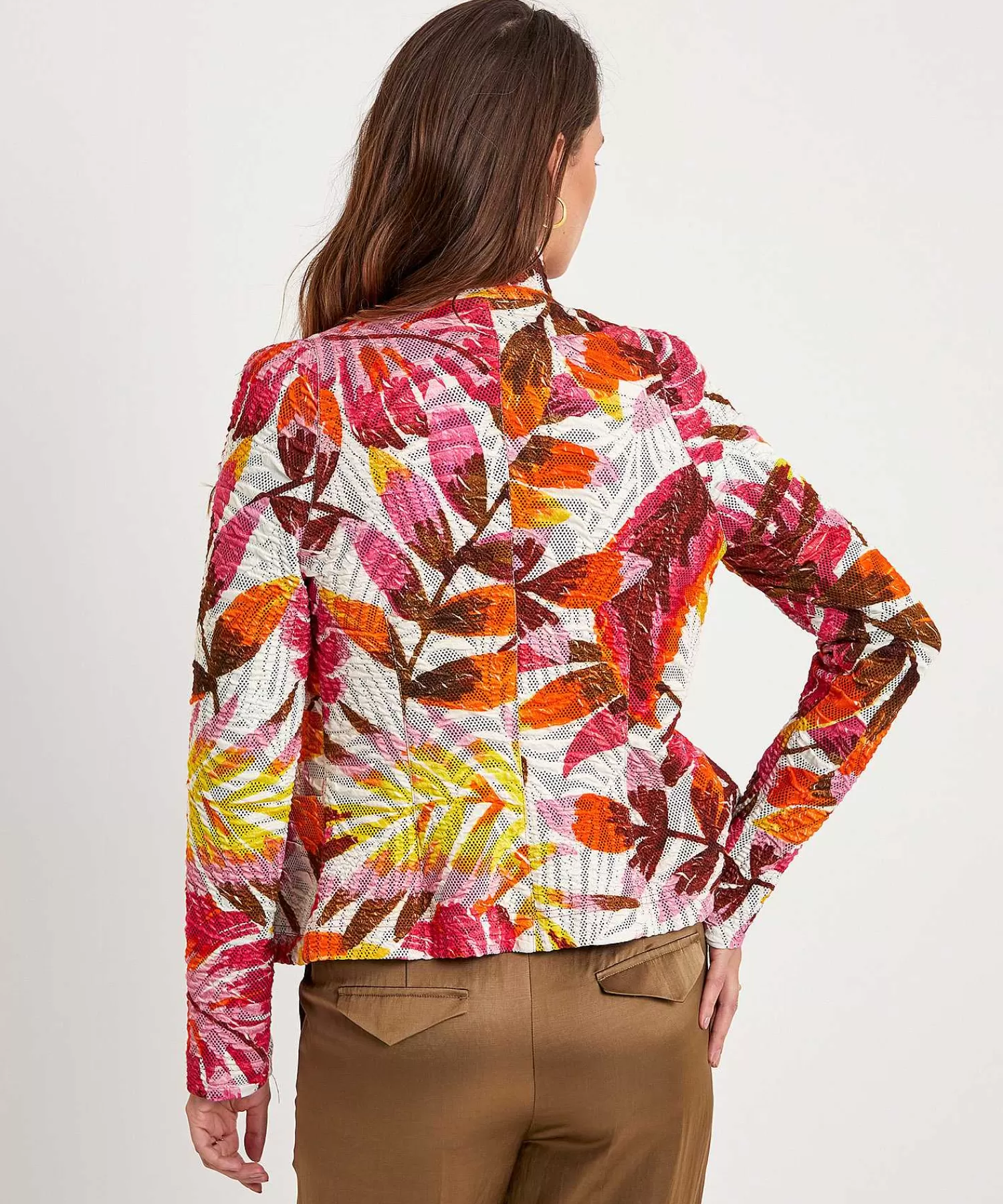 ML Collections Blazer Estructurado Con Estampado De Hojas De Shop