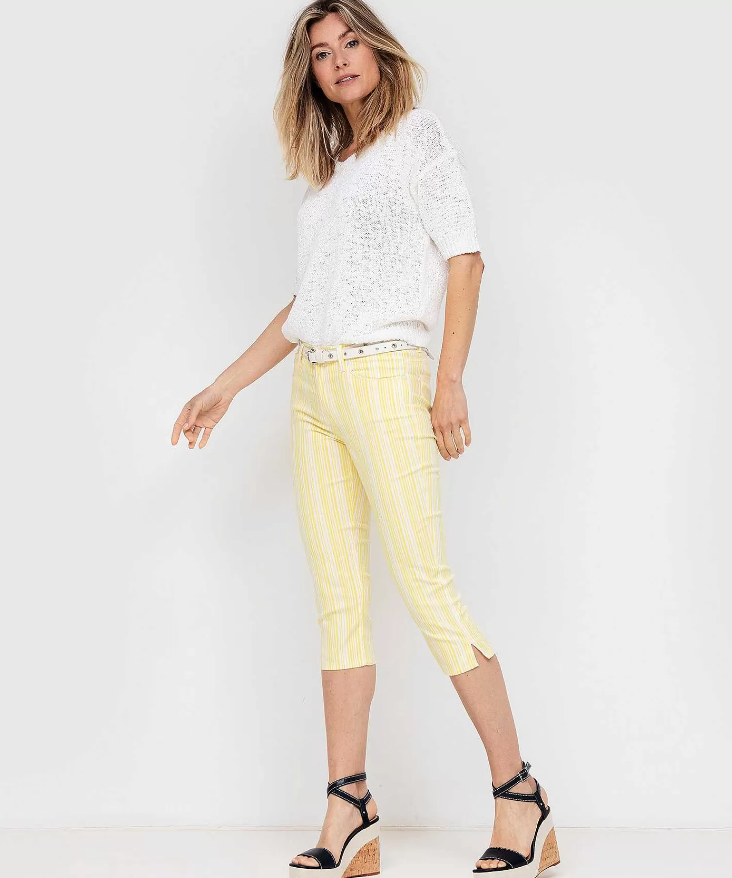 Brax Pantalon Capri Shakira C Streep New