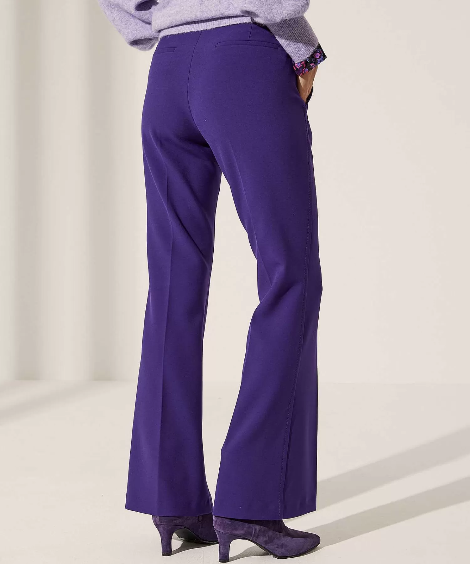 Cambio Pantalon Acampanado Pintucks Fawn Online