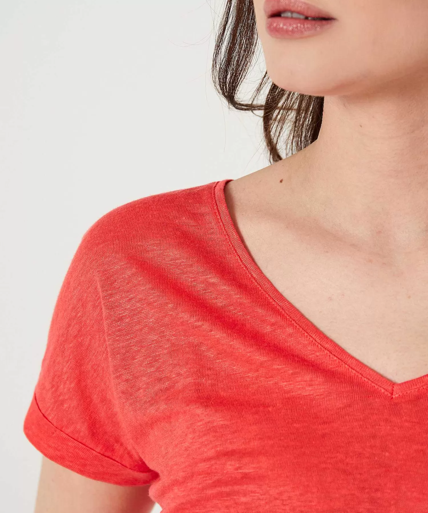 GIULIA E TU Camisa De Lino Con Cuello En V Online