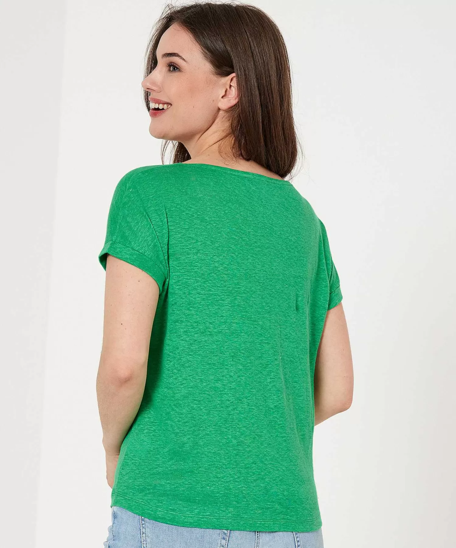 GIULIA E TU Camisa De Lino Con Cuello En V Shop