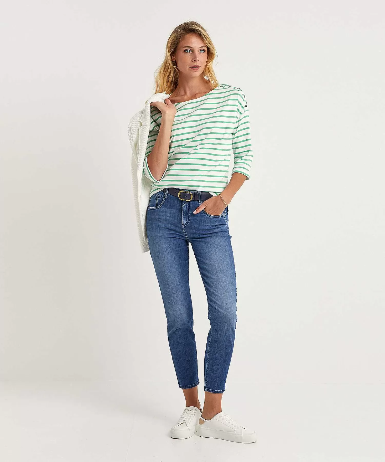 GIULIA E TU Camisa Rayas Bretonas Best Sale