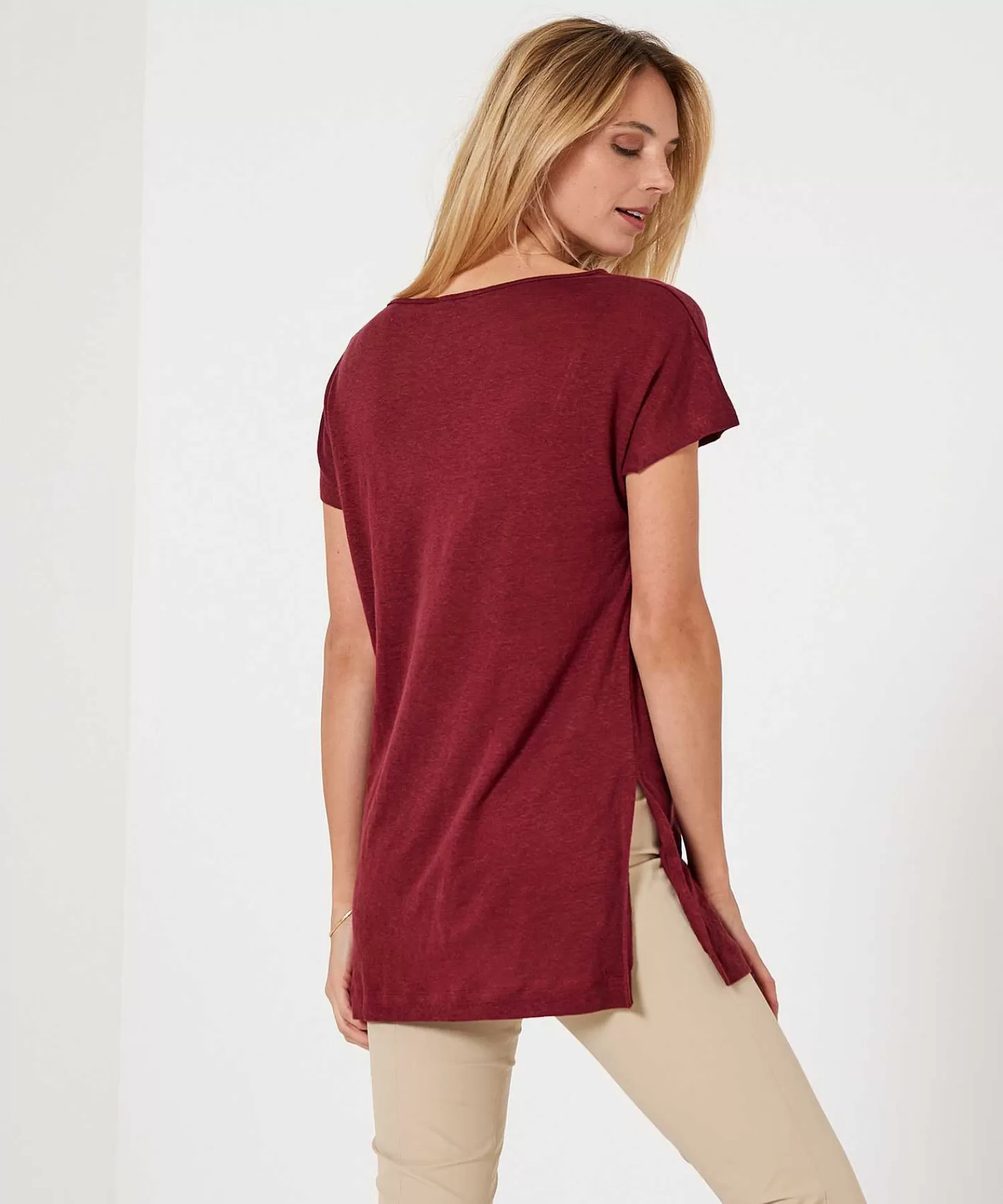 KYRA Camisa Larga De Lino Giulia Cheap
