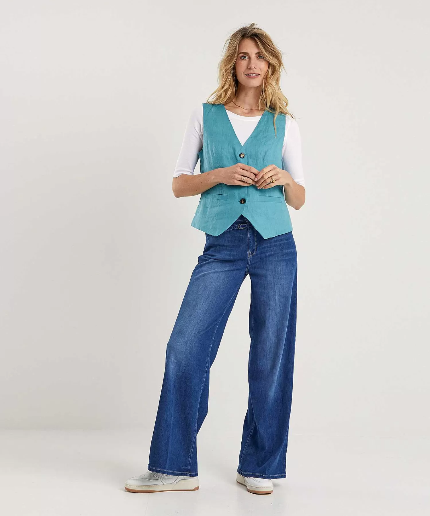 Emotions Chaleco De Lino Fashion