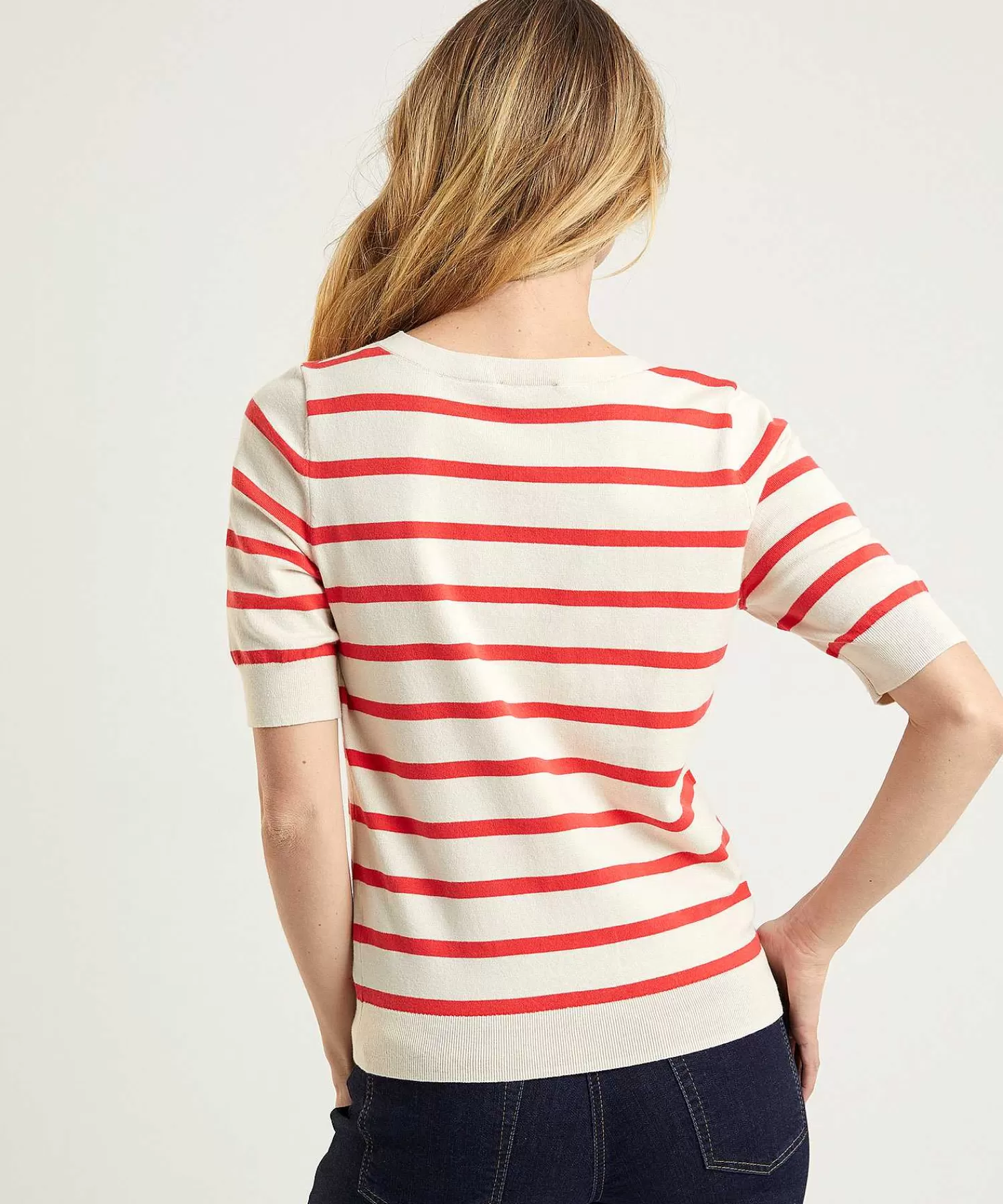 * Jersey Manga Corta Rayas Fashion