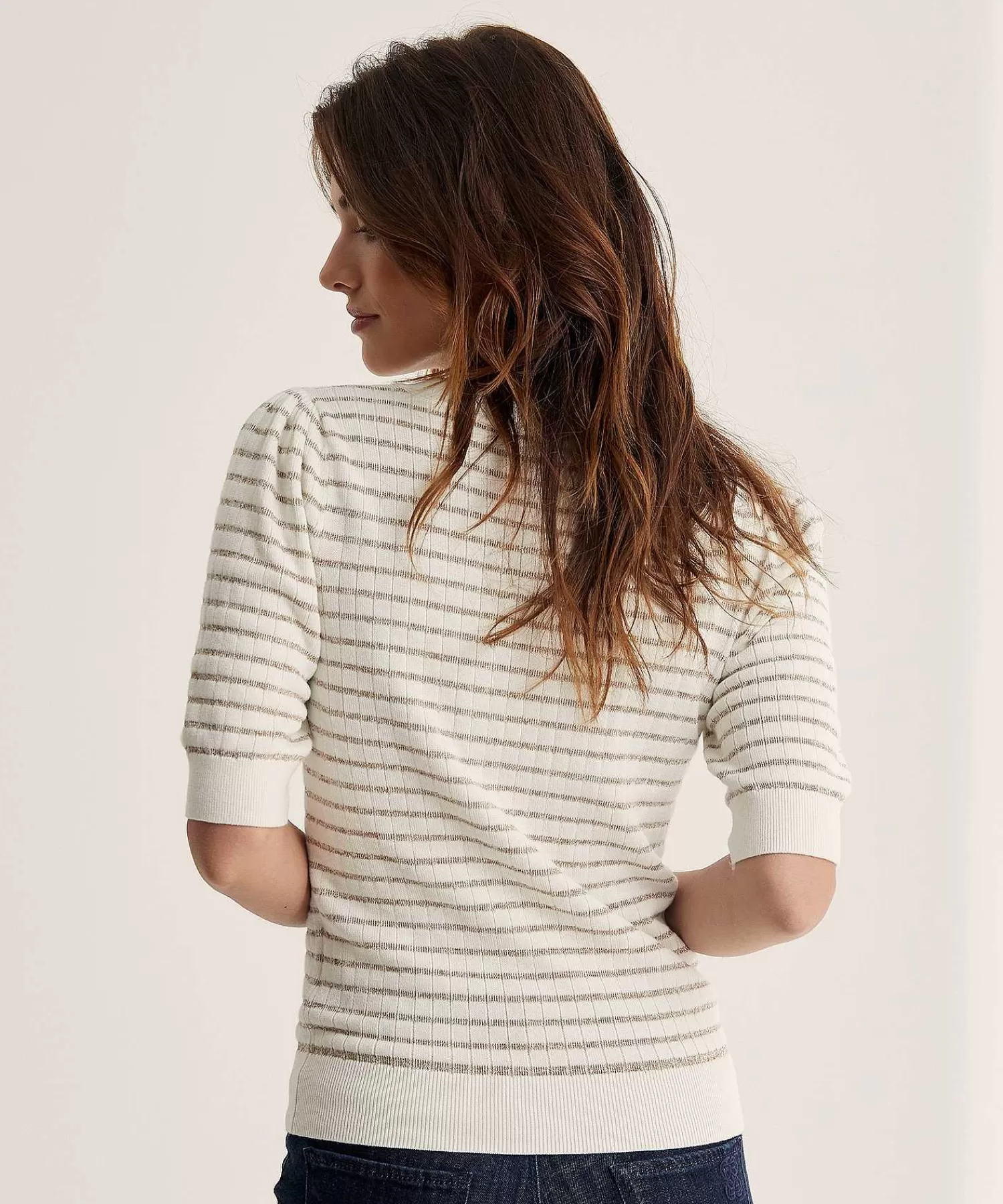 * Jersey Manga Corta Rayas Lurex Cheap