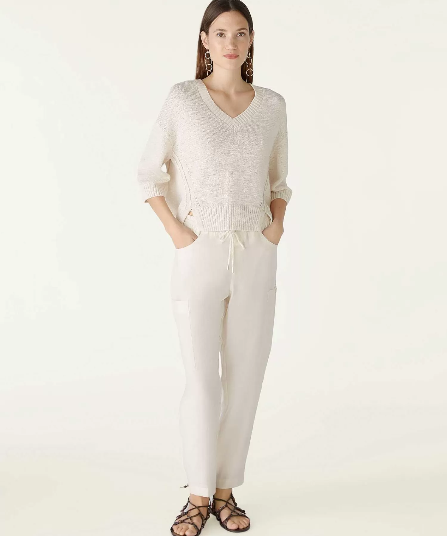 OUI Jersey Corto De Hilo Con Cinta Cheap