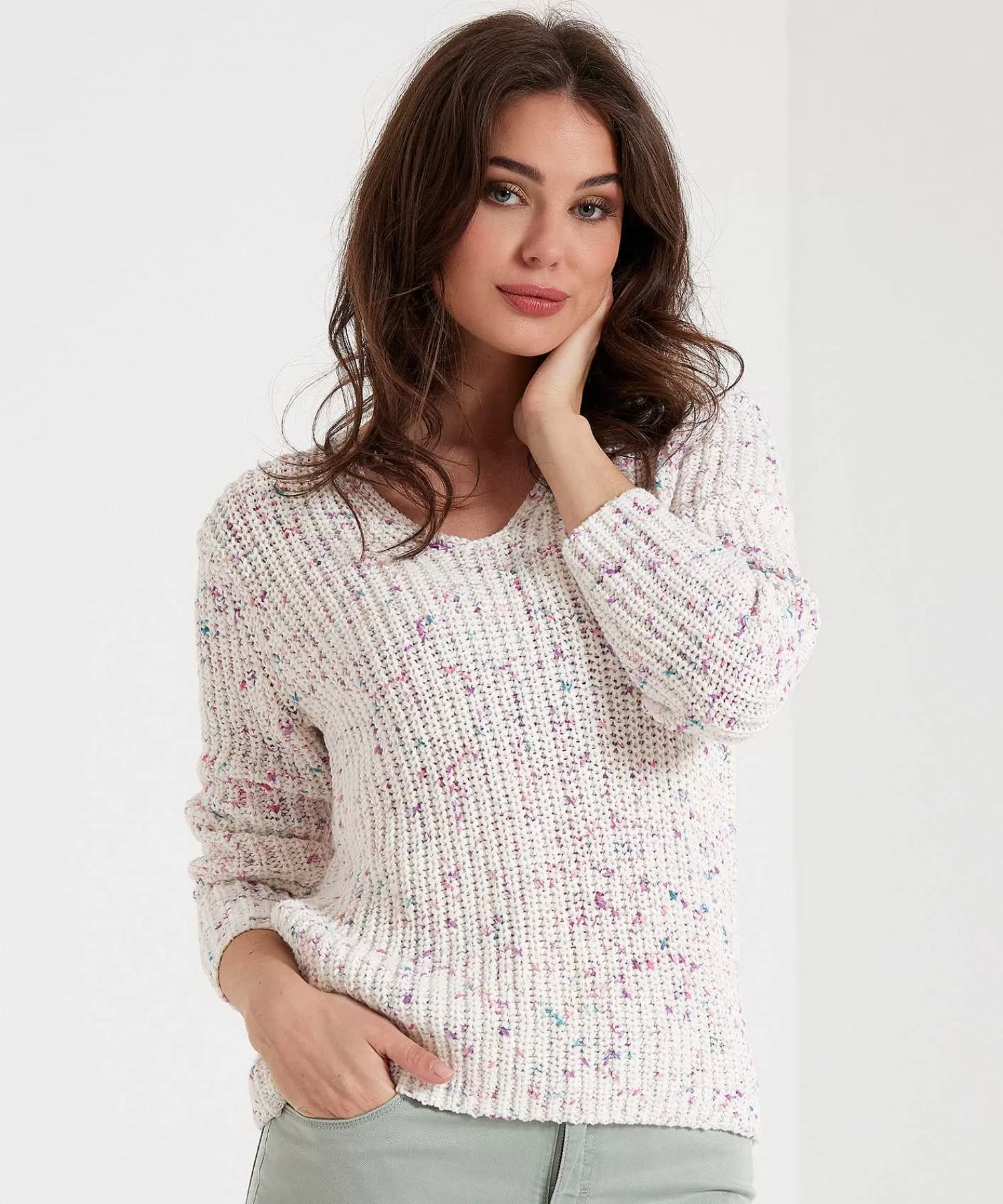 Emotions Jersey De Hilo Con Cinta Con Cuello En V Best