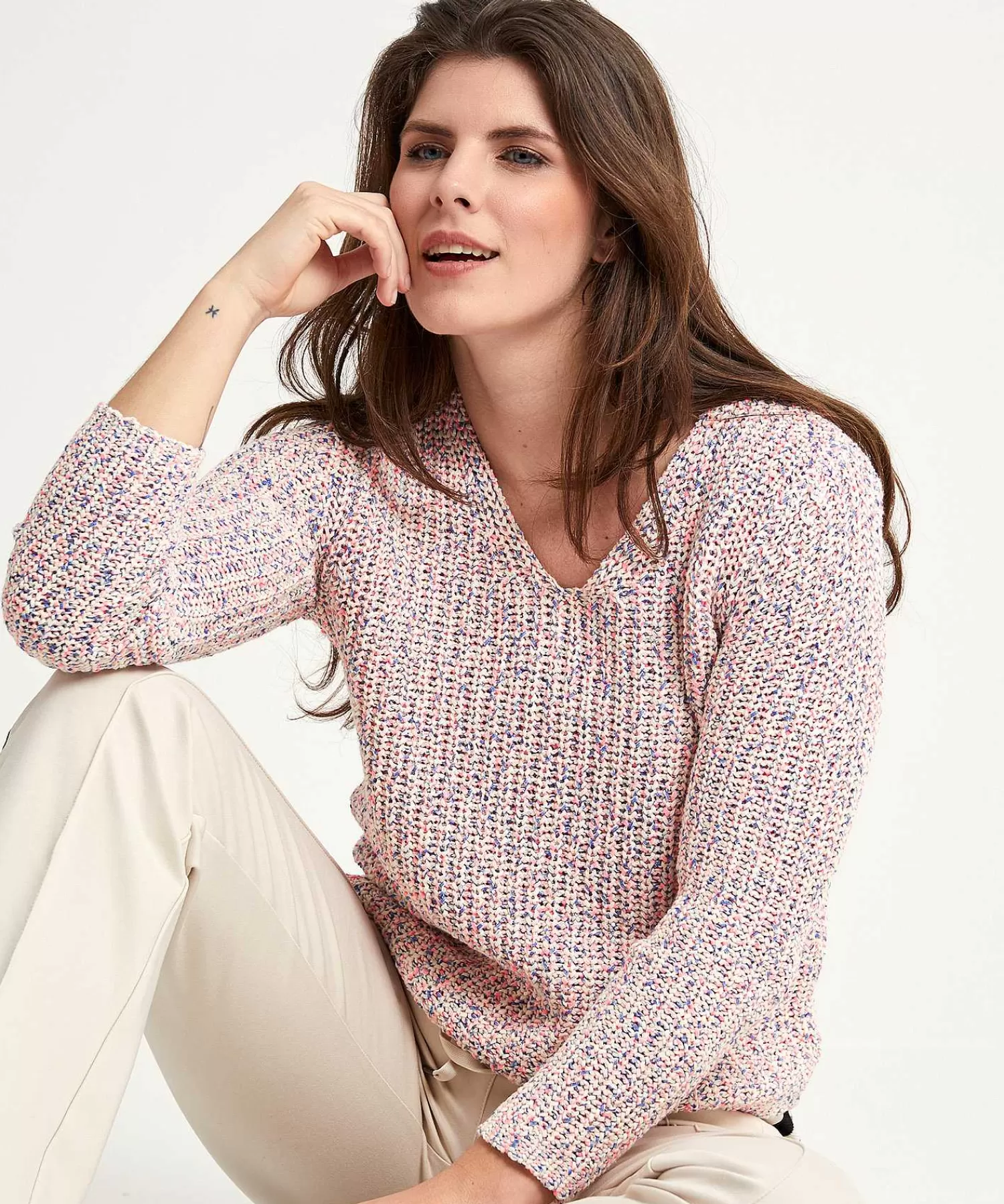 GIULIA E TU Jersey De Hilo Con Cinta Multicolor Outlet
