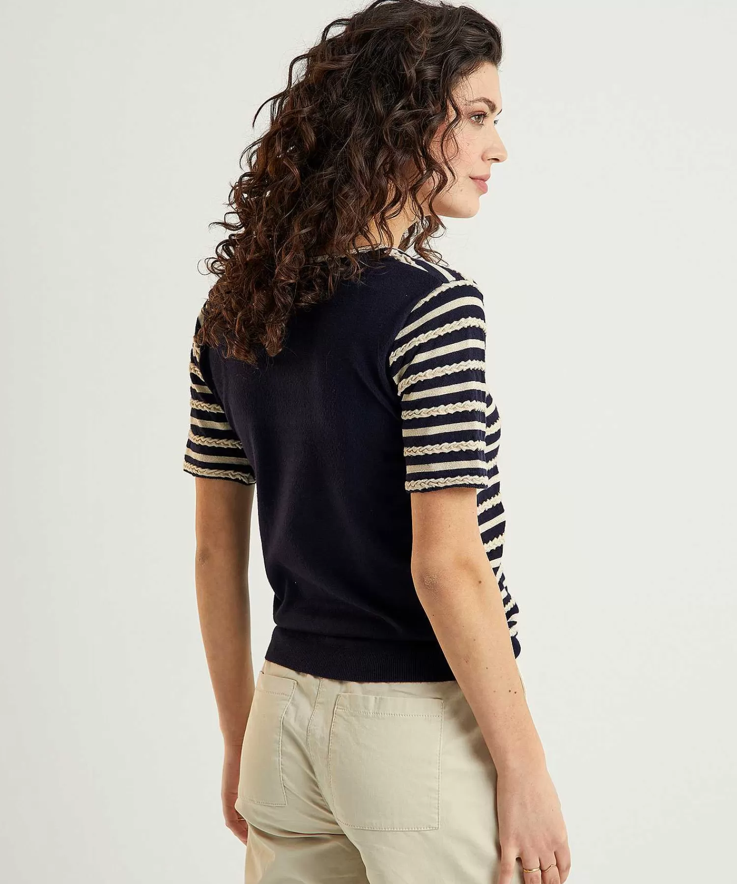 Leo & Ugo Jersey Rayas Orillas Lurex Cheap