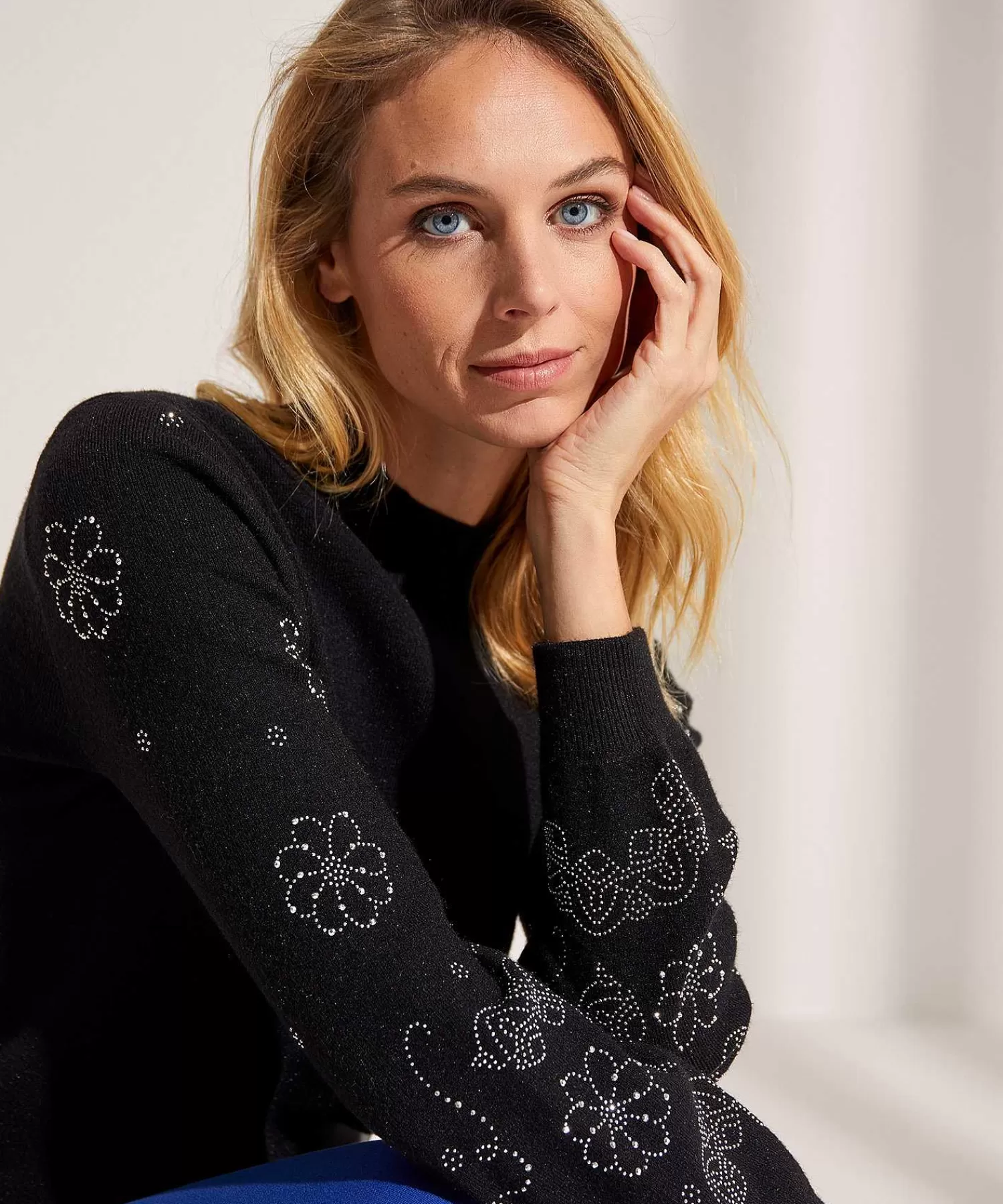 Leo & Ugo Sueter Estampado De Flores Strass Discount
