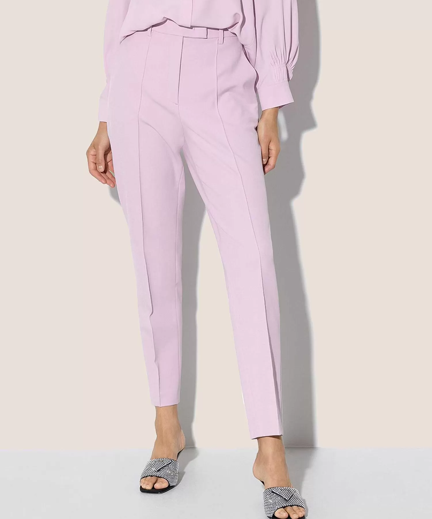 Luisa Cerano Pantalon Con Costura De Raya Flash Sale