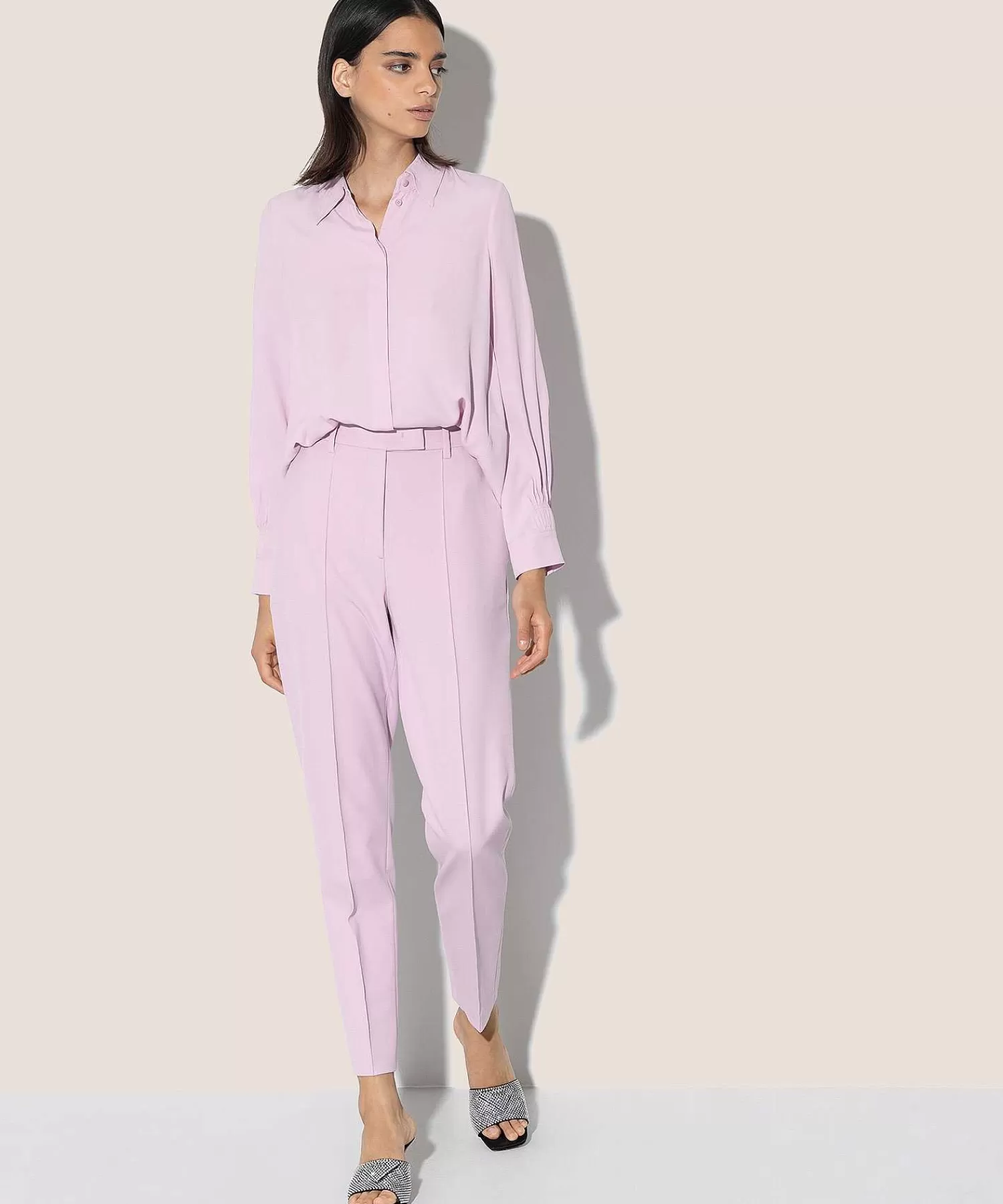 Luisa Cerano Pantalon Con Costura De Raya Flash Sale