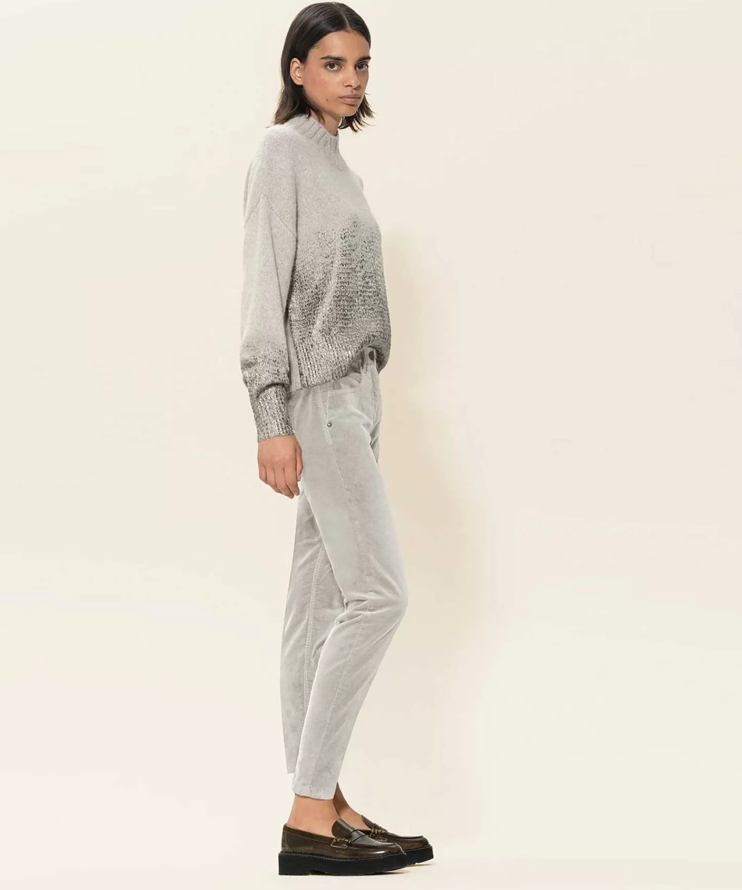 Luisa Cerano Pantalon Pitillo Terciopelo Best