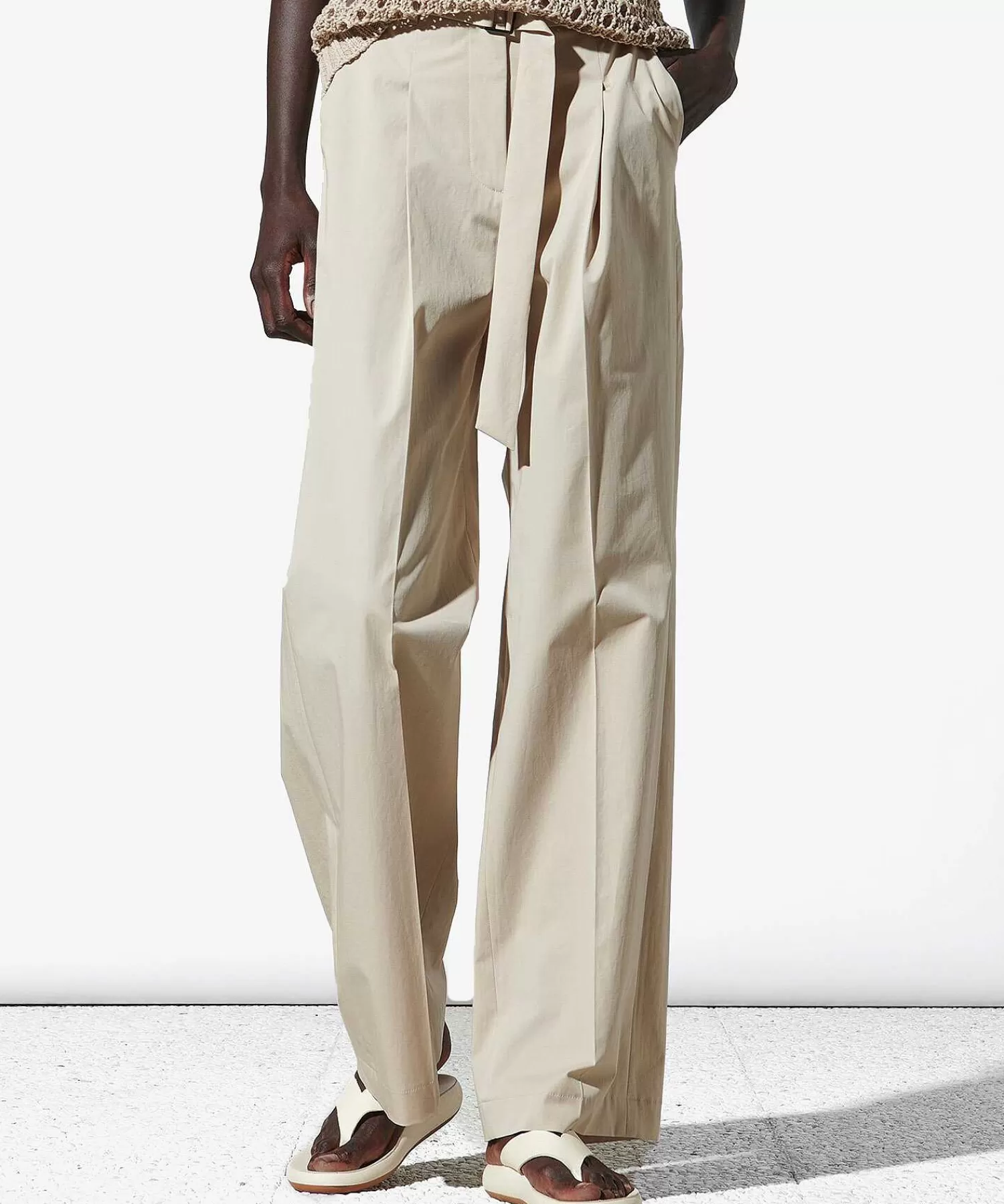 Luisa Cerano Pantalones Anchos Con Cinturon Outlet