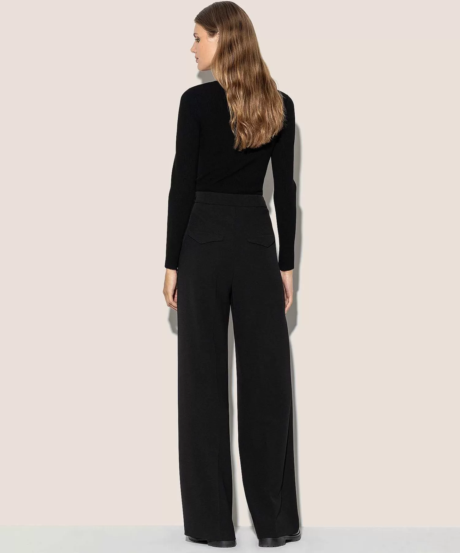 Luisa Cerano Pantalones Anchos De Crepe Ligero Discount