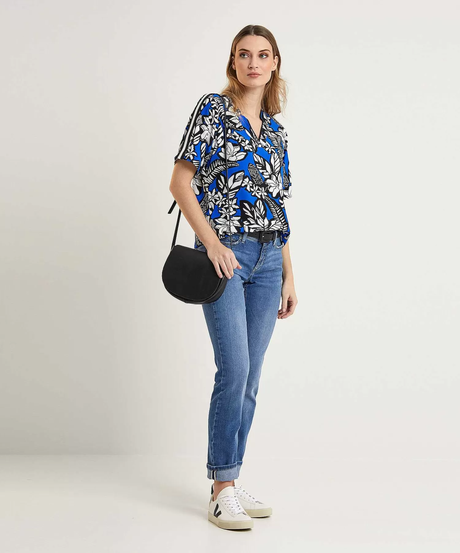 Marc Cain Sports Marc Cain Blusa Deportiva Estampado De Hojas Discount