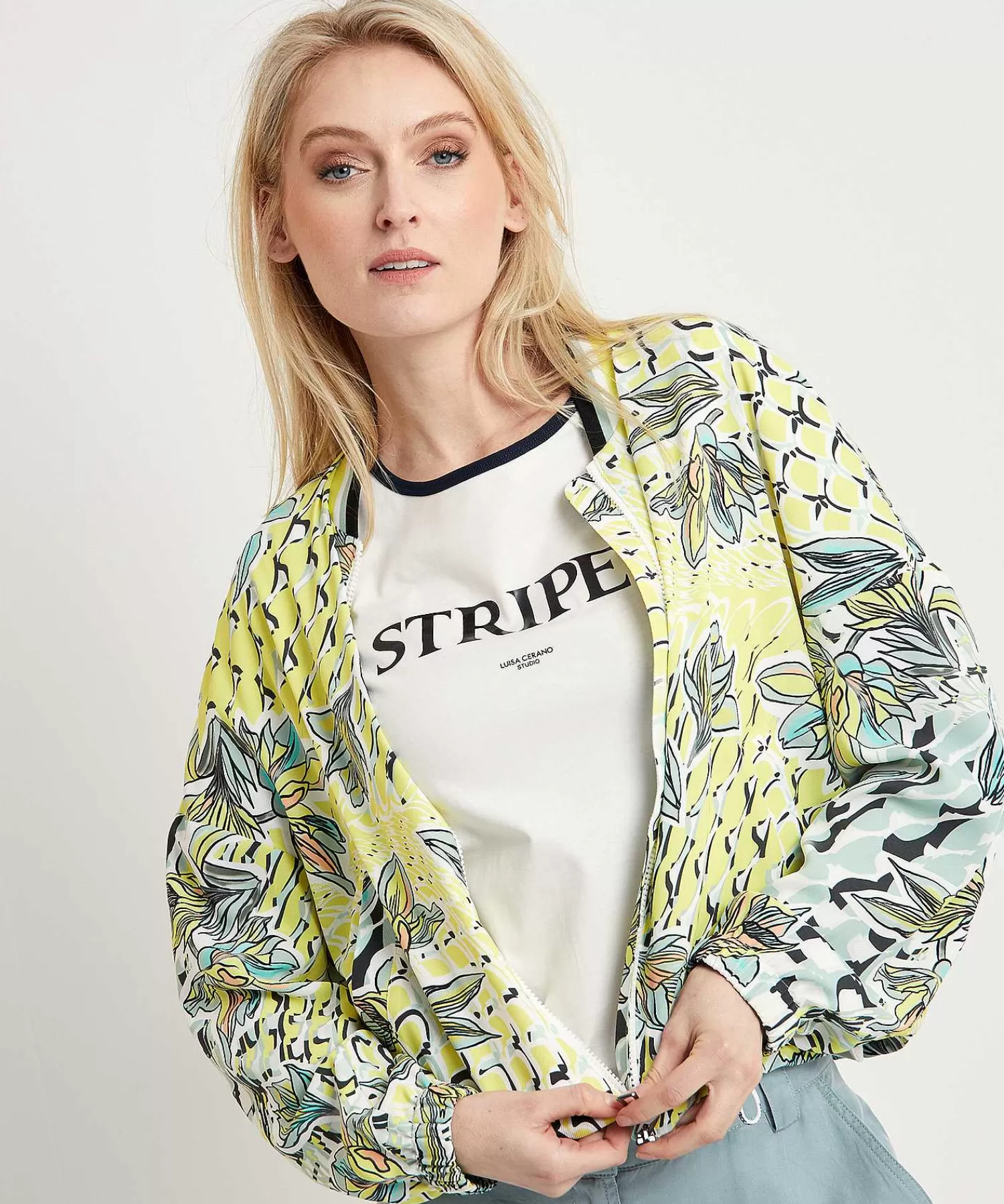 Marc Cain Sports Marc Cain Chaqueta Bomber Deportiva Con Estampado Floral New