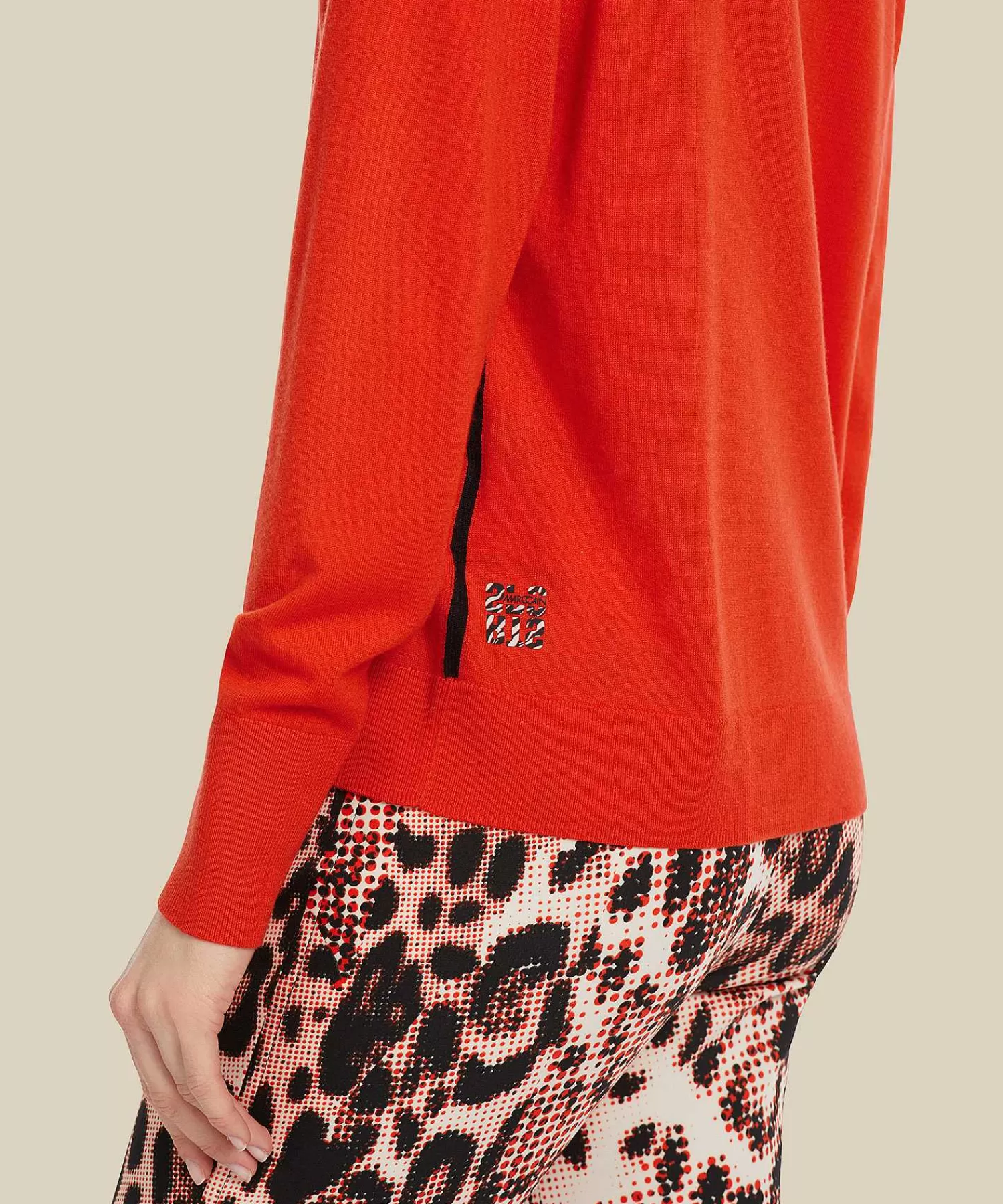 Marc Cain Sports Marc Cain Jersey Deportivo Ribetes En Contraste Mezcla De Lana Fashion