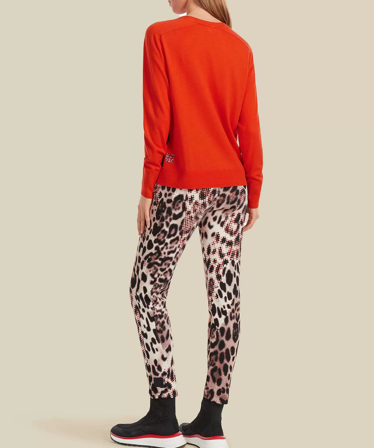 Marc Cain Sports Marc Cain Jersey Deportivo Ribetes En Contraste Mezcla De Lana Fashion