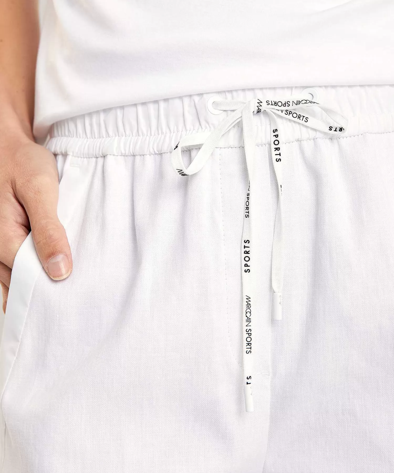 Marc Cain Sports Marc Cain Pantalon Deportivo Cropped Mezcla De Lino Wusu Fashion