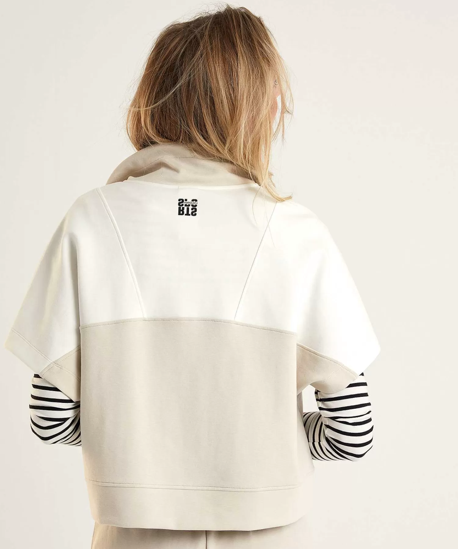Marc Cain Sports Cardigan Deportivo Extragrande Bicolor Clearance