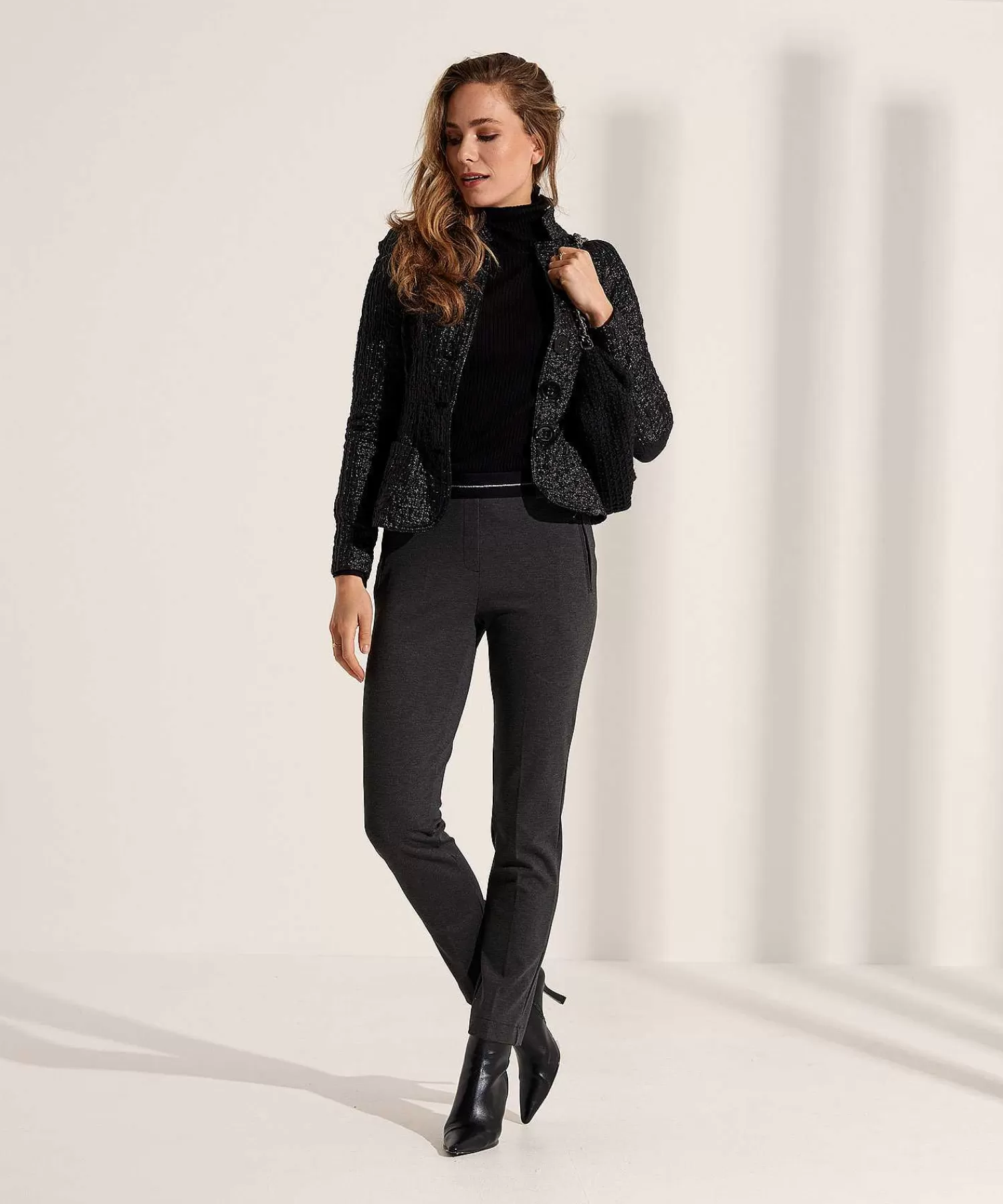 ML Collections Blazer Estructurado Metalico Discount