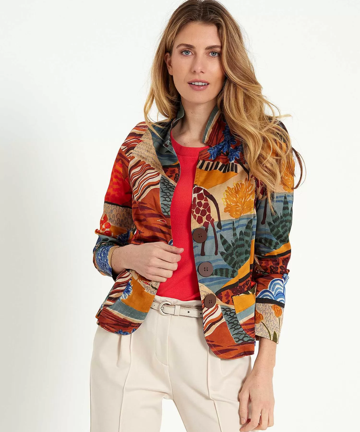 ML Collections Blazer Saten Fancy Animal Hot