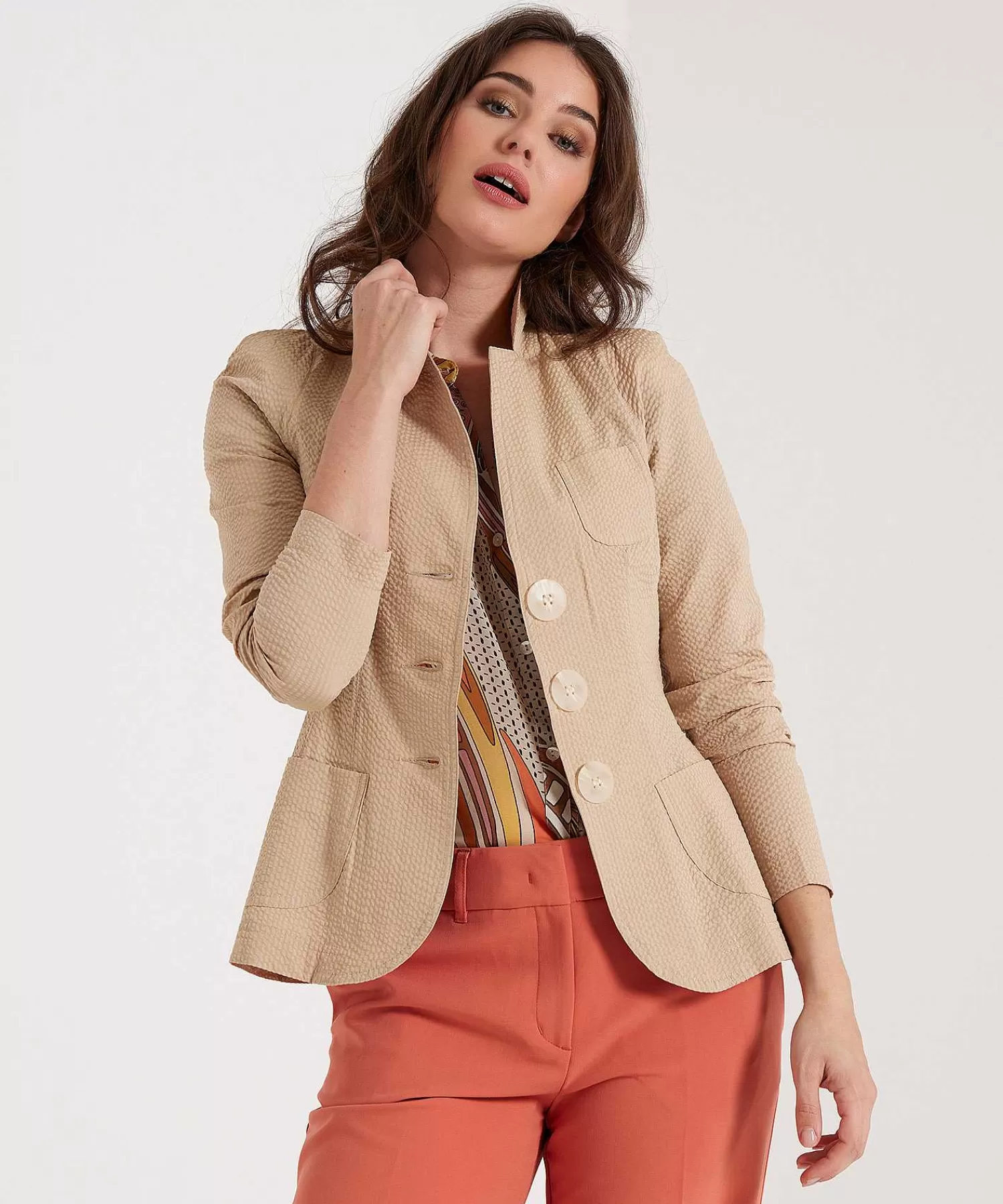 ML Collections Blazer Seersucker New