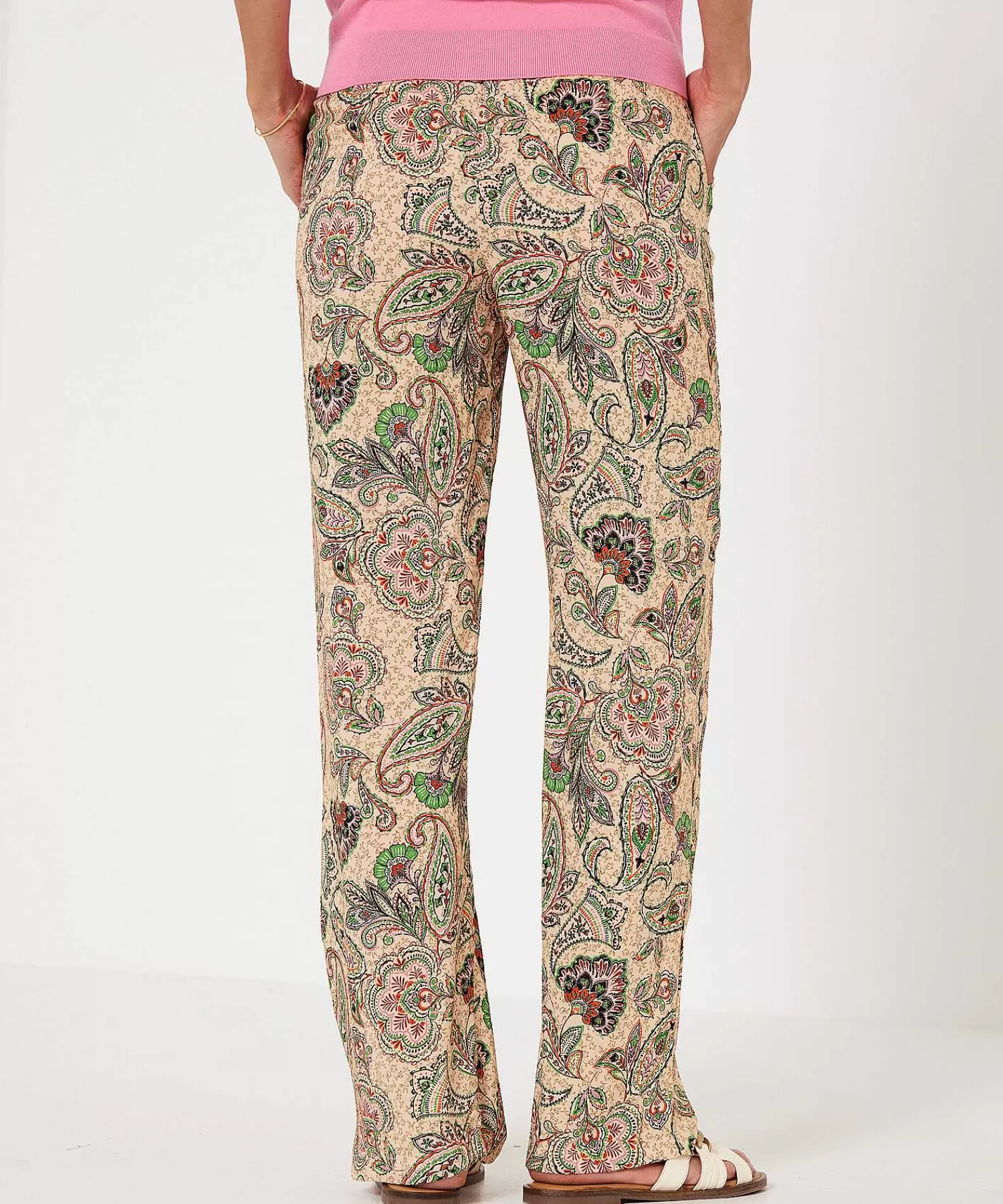 GIULIA E TU Pantalones Palazzo Flor Paisley Best Sale