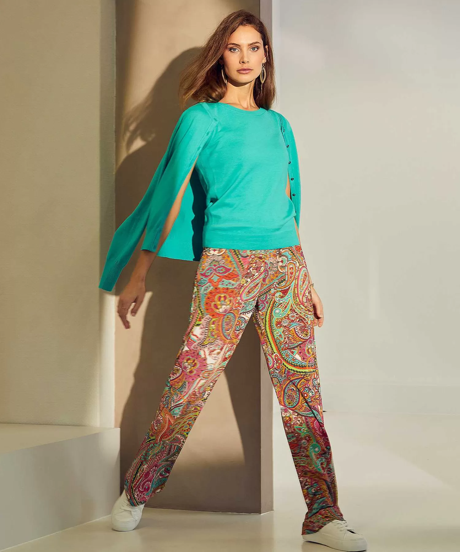 GIULIA E TU Pantalones Slinky Paisley Online