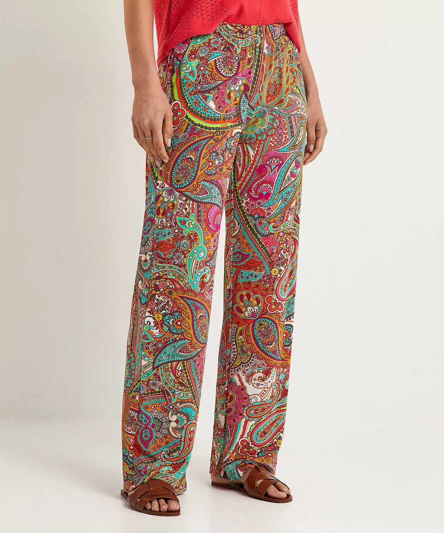 GIULIA E TU Pantalones Slinky Paisley Online