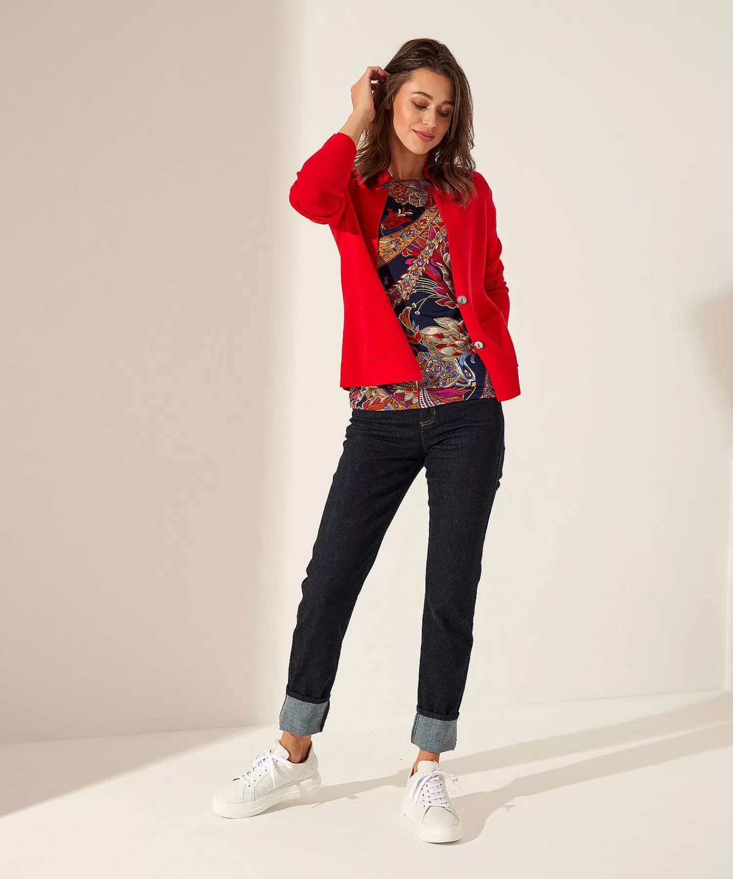 GIULIA E TU Top Ajustado Paisley Multicolor Online