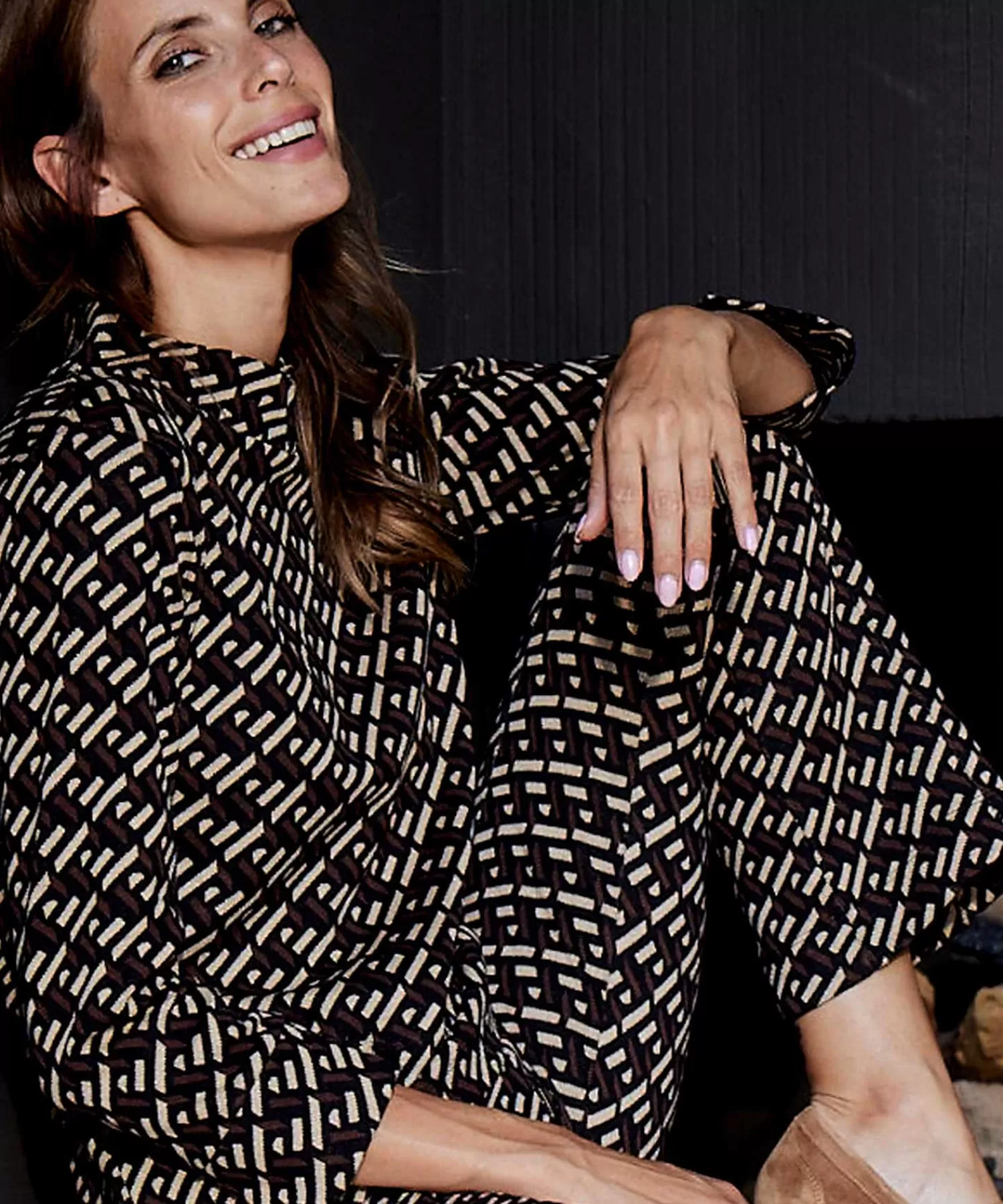 GIULIA E TU Top De Jacquard Con Grafico Clearance
