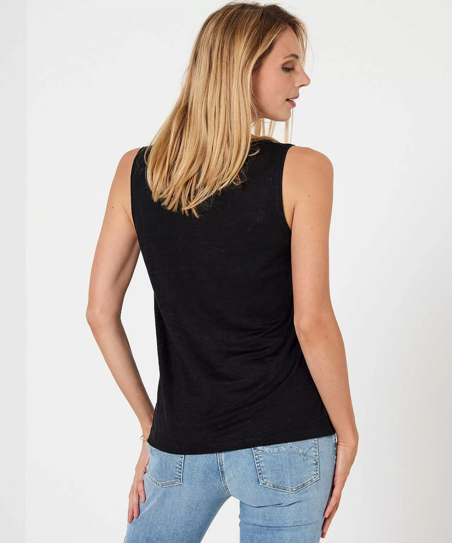 GIULIA E TU Top Sin Mangas De Lino Shop