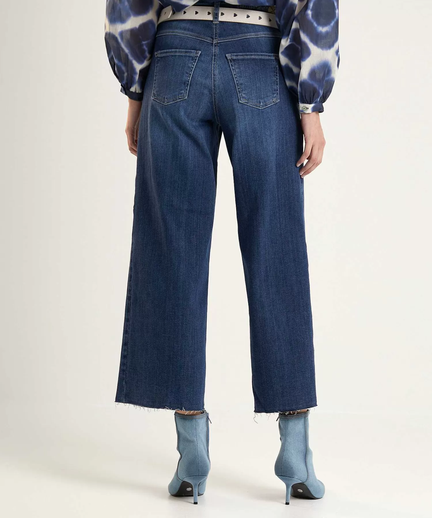 MAC Jeans Vaqueros Capri De Pernera Ancha De Dream Wide Store