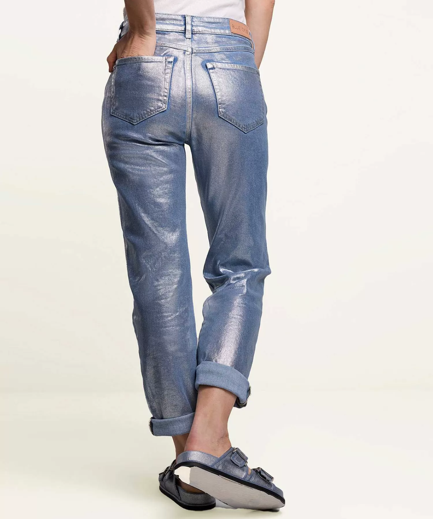 Summum Vaqueros Holgados Revestidos Metallic Zoe Store