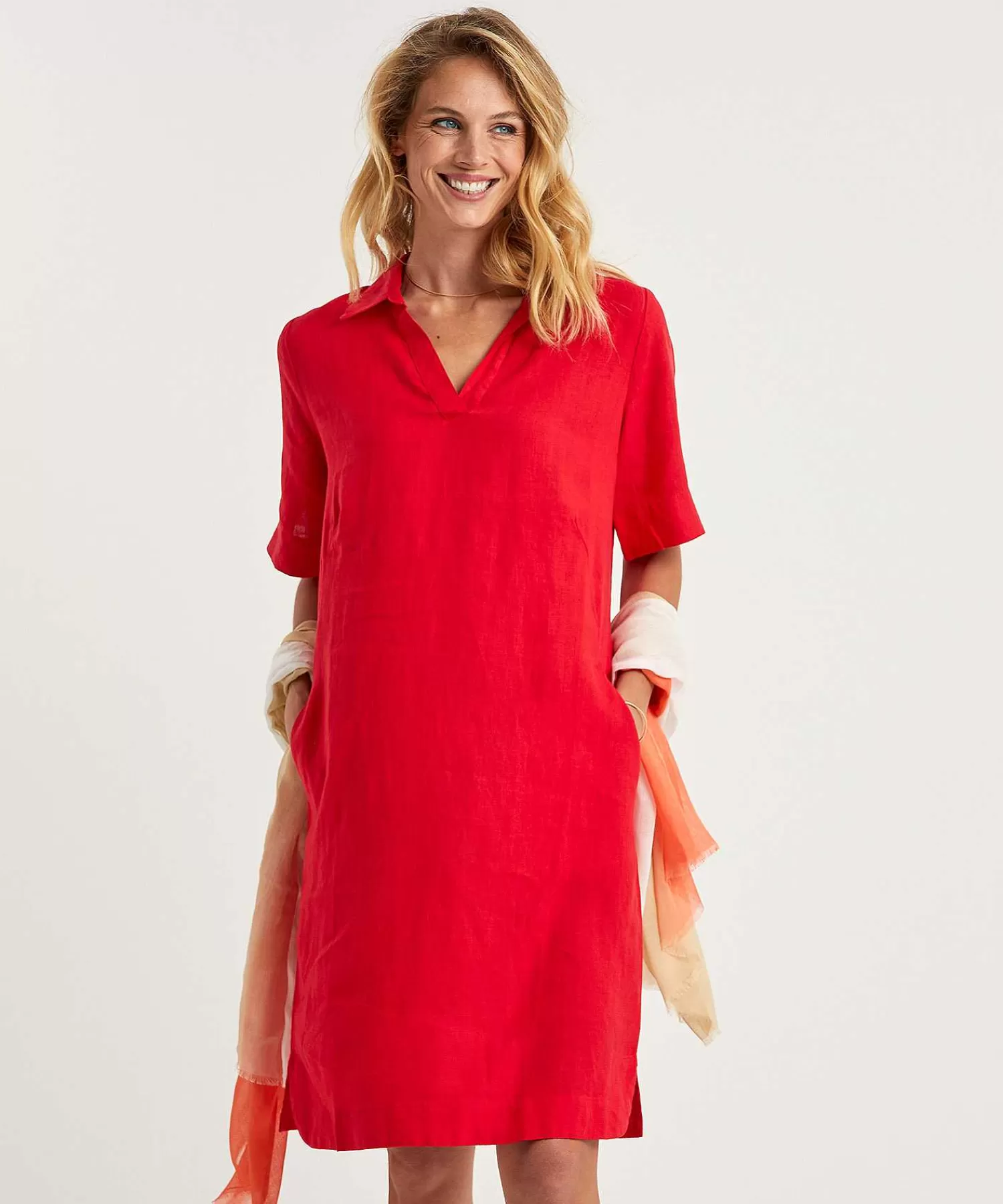 KYRA Vestido Camisero De Lino Laura Outlet