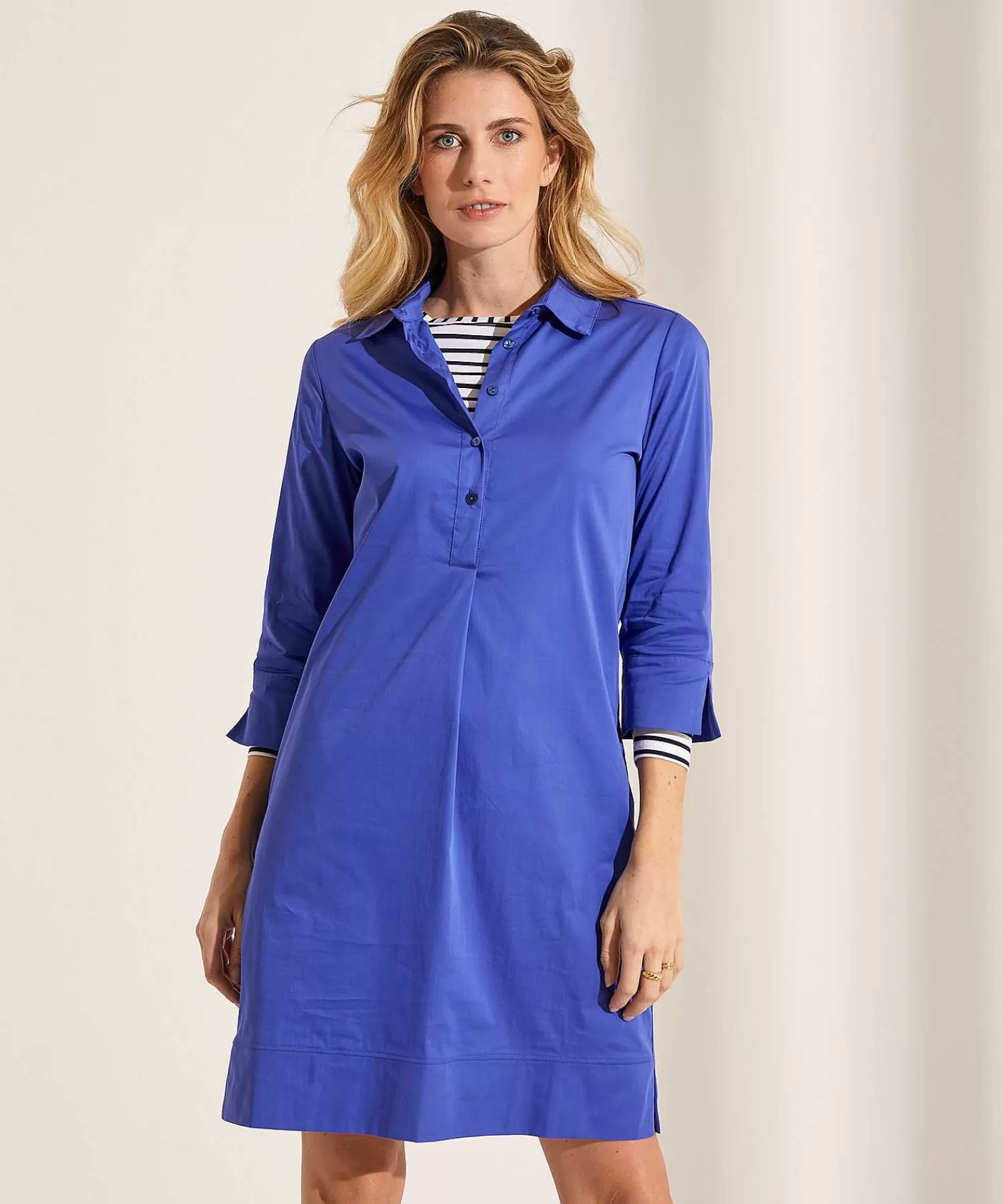 GIULIA E TU Vestido Camisero De Popelina Discount