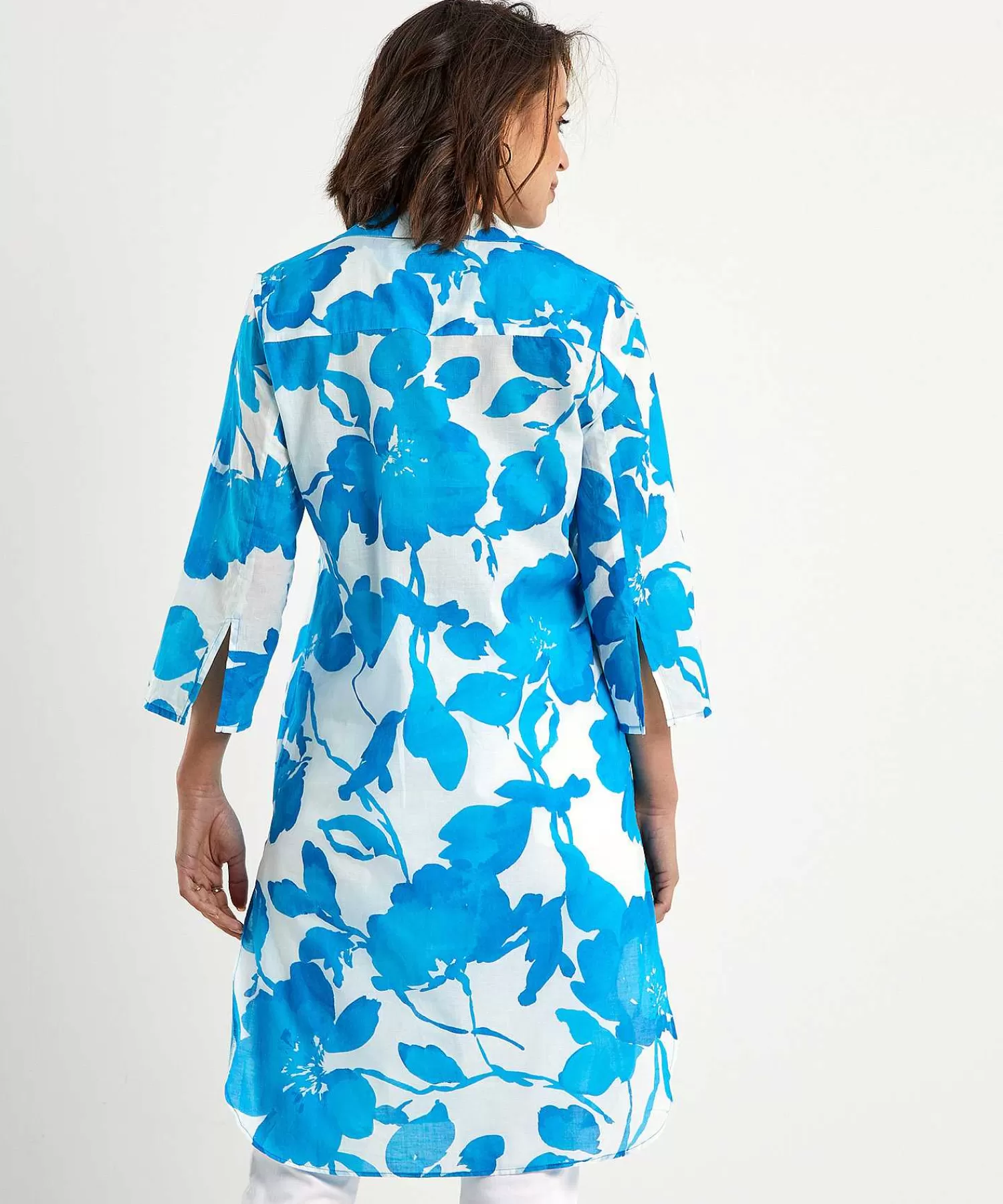 KYRA Vestido Camisero De Gasa De Algodon Flores Bonnie Discount